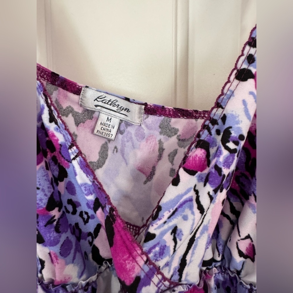 Kathryn Floral print sleeveless tank top, Medium - Picture 2 of 11